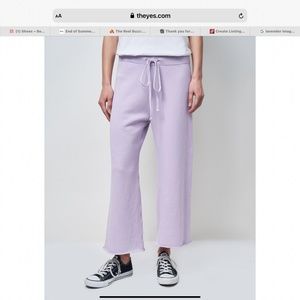 Nili Lotan Lavender Kiki Sweatpants, small